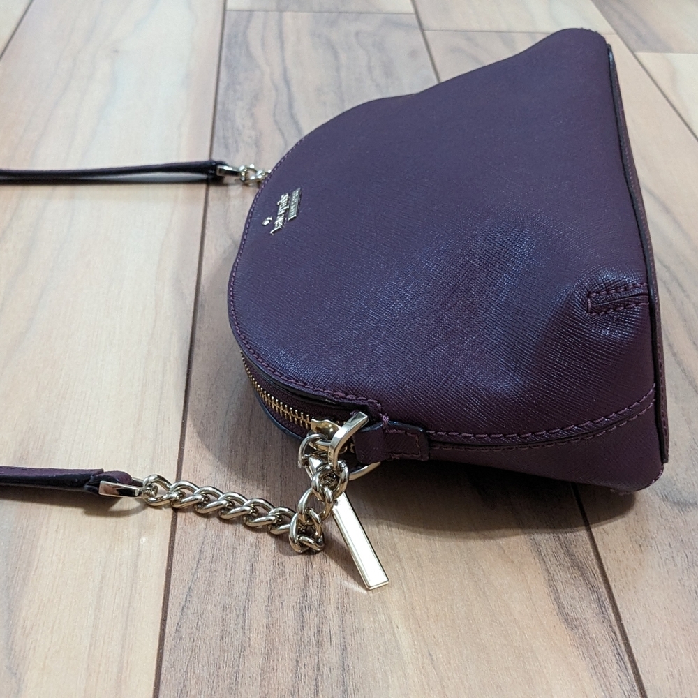 EUC! Kate Spade New York Cameron Street Blossom Hilli Crossbody Bag Burgundy - Picture 5 of 12